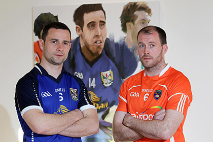 Armagh's Kieran McKeever and Cavan's Alan Clarke will meet in the opening round of the Ulster SFC. INPHO