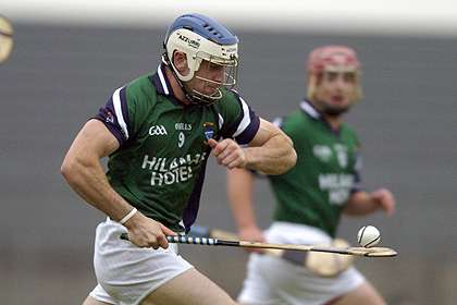 Brian Smyth in action for the Westmeath hurlers against Galway